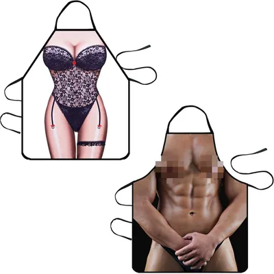 Obrázek produktu pro Zábavná kuchyňská zástěra, nastavitelná, vhodná pro muže i ženy