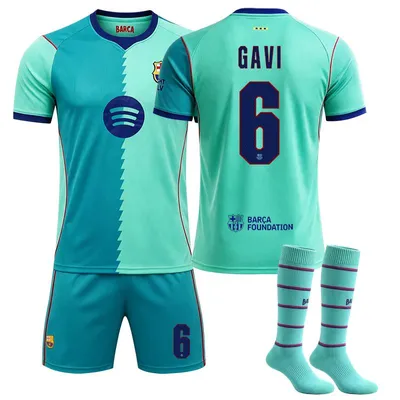 Produktbild von #6 GAVI Barça's second away game,26-27 football jersey for Kids and Adults SIZE:24
