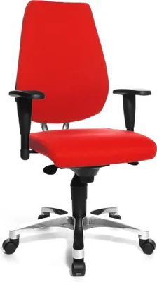 Produktbild von Drehstuhl Sitness 30 - rot Universalrollen.