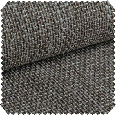 Produktbild von novely® LANZ SOFT - Melierter Polsterstoff mit Webstruktur - Grob gewebter Möbelstoff - Pflegeleichte Meterware 1lfm - Farbe: 30 Dunkelbraun Grau