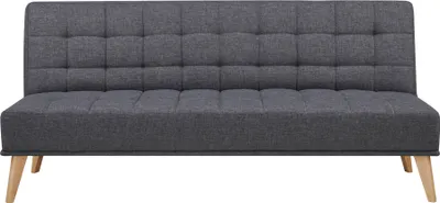 Produktbild von 3-Sitzer Schlafsofa 'Pukkila' aufklappbar 180 x 86 x 81 cm Textil Dunkelgrau