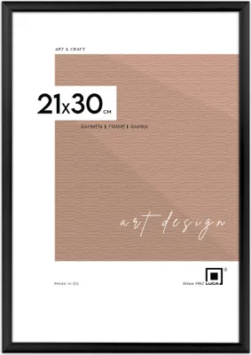 Produktbild von LUCA® Aluminium Frames, Bilderrahmen, Farbe Schwarz, 21x30 cm