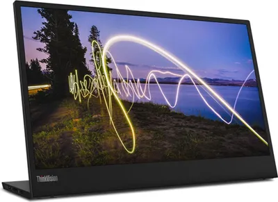 Produktbild von Lenovo ThinkVision M15 Mobiler Monitor, 15.6 Zoll Full HD, 60Hz, 6ms, IPS, 2x USB-C mit Power Delivery, leicht & schlank