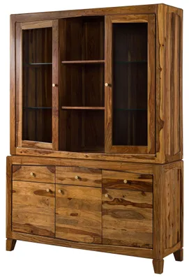 Produktbild von MASSIVMOEBEL24.DE Buffet Sheesham 140x45x200 braun lackiert ANCONA #145