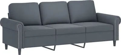 Immagine prodotto di Divano a 3 Posti Grigio Scuro 180 cm in Velluto