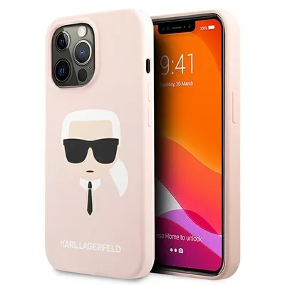 Produktbild von Karl Lagerfeld Klhcp13Xslkhlp Iphone 13 Pro Max 6.7 Jasnoróżowy/Hellrosa Hardcase Silikon Karl`s Head