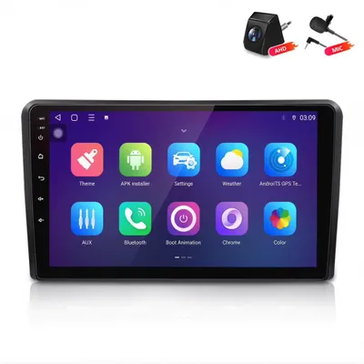 Produktbild von Android Autoradio mit Rückfahrkamera für Audi A3 S3 RS3 8P 8V 2003-2013 CarPlay Android Auto GPS Navi 6+128GB 4G LTE WIFI RDS SWC BT DAB+9 Zoll