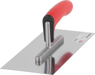 Productafbeelding van Strend Pro Premium BRAVO RED SoftHand gladmakker, 270x130 mm, 0,7 mm, vlak, roestvrij staal
