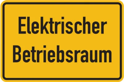 Produktbild von Dreifke® Hinweisschild, Elektrischer Betriebsraum, 200 x 300 mm, Folie selbst...
