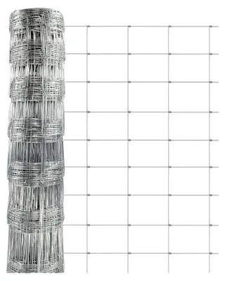 Produktbild von Verzinkter Wildzaun in Fachhandelsqualität | Verschiedene Höhen | 50 m lang | Weidezaun, Forstzaun, Tierzaun, Drahtzaun, Gitterzaun, Drahtgeflecht (120 cm x 50 m)