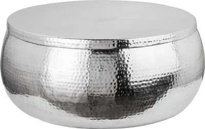 Produktbild von Couchtisch 70cm Silber Design Tisch Modern Wohnzimmer JETZT KAUFEN