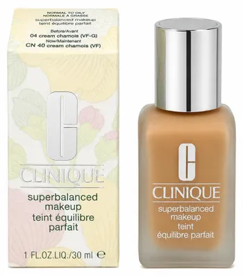 Produktbild von Clinique Superbalanced Makeup, Flasche, Creme, Mischhaut, ölige Haut, Feuchtigkeitsspendend, Glättend, Messe, Kühl