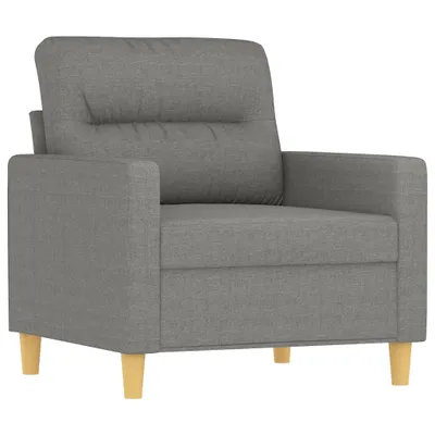 Image de Fauteuil Gris foncé 60 cm Tissu