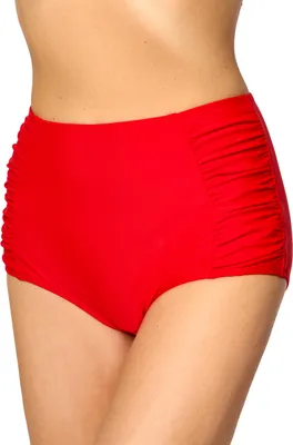 Produktbild von Merry Style Damen Bikinislip MS10-119 Bikinihose Bauch Weg Effekt(Rot (4186), 40)