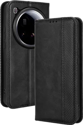 Produktbild von Xiaomi 15 Ultra Hülle - Coverup Vintage Style Klapphülle - Schwarz