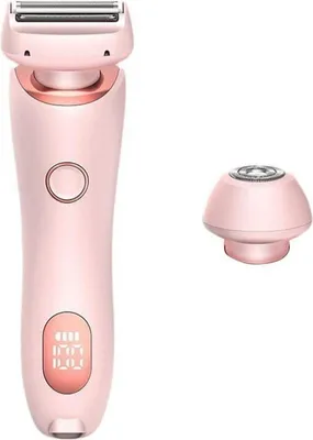 Produktbild von Razor 2-in-1 Elektrorasierer für Damen, wasserdichter Gesichtsrasierer, Bikini-Trimmer, Haarentfernung (Pink).