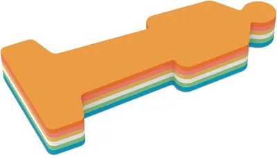 Produktbild von MAUL Moderationskarten Mensch Papier 120 Stück 20 x 9 x 0.02 cm gelb blau grün rot orange weiß