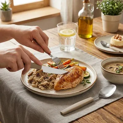 Zdjęcie produktu dla Zestaw sztućców Florina Allegra, 16-elementowy, kolor beżowy
