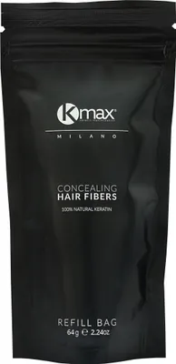 Image de Kmax Keratin Hair Fiber 64 g - Recharge, teinte : brun moyen (Medium Brown)