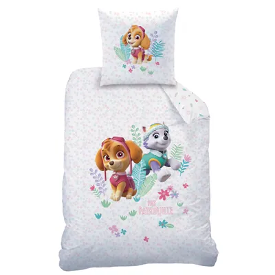 Produktbild von PAW Patrol Bettbezug, Paradise – 140 x 200 cm + 1 x 63 x 63 cm – Baumwolle
