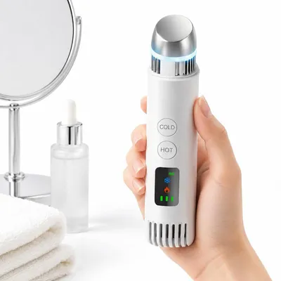 Produktbild von 2-in-1 Kühl- & Wärmestab Gesicht, Kalt 10-15°C / Warm 35-42°C, Augenpflege, Serum-Einmassierer – tragbar