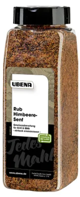 Produktbild von Ubena Rub Himbeere Senf Gewürzzubereitung pikante Schärfe 650g