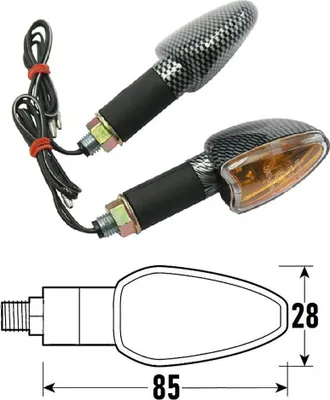 Obrázek produktu pro Bcr Arrow Indicator pro motocykly Golden Golden One Size