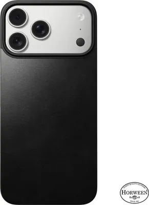Obrázek produktu pro Nomad Magnetic Leather Back, black (Horween), Magsafe - iPhone 17 Pro Max
