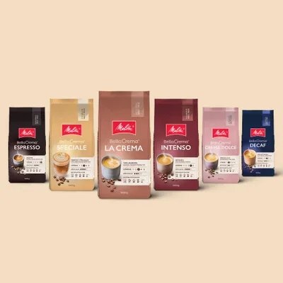 Produktbild von Melitta BellaCrema Speciale Kaffee-Bohnen, ungemahlen, für Vollautomaten, im Set