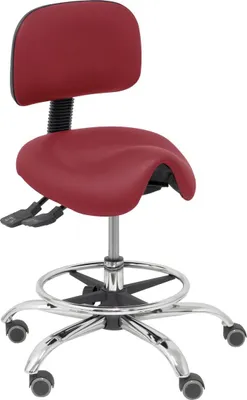Image de Tabouret Zarza marron en similicuir