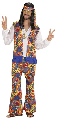 Produktbild von W WIDMANN MILANO Party Fashion - Kostüm Hippie Man, Flower Power, Karneval, Mottoparty