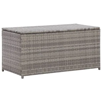 Produktbild von Prolenta Premium Gartenbox Poly Rattan 100x50x50 cm Grau
