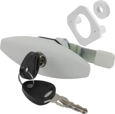 Obrázek produktu pro STS Push lock zámek klapky Ellipse velká servisní klapka karavan karavan loď bílá 249F