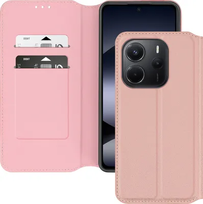 Produktbild von Avizar, Classic Edition Kunstlederetui Xiaomi Redmi Note 14 4G, Champagnerrosa