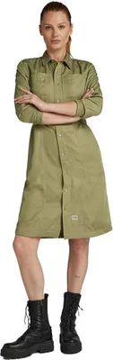 Image de G-star Fitted Robe courte à manches longues Vert M Femme Vert M