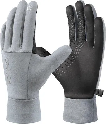 Productafbeelding van Waterdichte winterhandschoenen voor heren en dames, warme, thermische handschoenen met touchscreen-functionaliteit, winterhandschoenen voor fietsen, geschikt voor heren en dames, ideaal voor hardlopen en wandelen