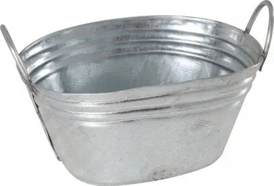 Produktbild von Miniatur Metall-Wanne, ca. 5,1 x 3,9 x 3,2 cm