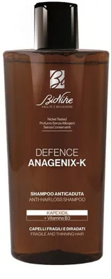 Imagen del producto de BioNike, Defense Anagenix-K, champú capilar, para combatir la caída y fortalecer el cabello, 200 ml