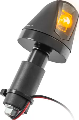 Immagine prodotto di Indicatori di direzione universali per moto in alluminio Knight nero colorato omologati E