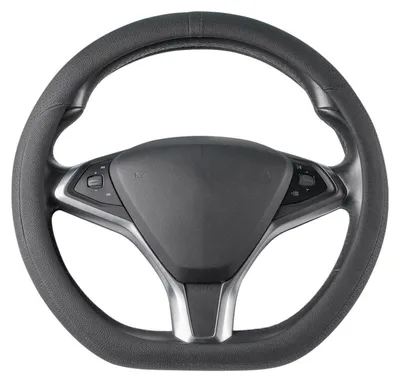 Obrázok produktu pre Poťah na volant, tvar D, mikrovlákno, koža, čierna, priemer 37-38 cm, protišmykový, priedušný