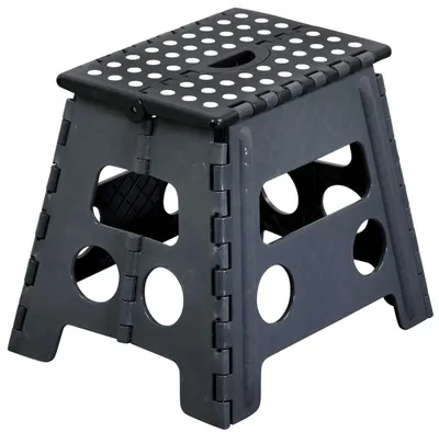 Produktbild von KESPER 70734 Sitzhocker, faltbar, schwarz, 36,5 x 30 x 32 cm / Hocker