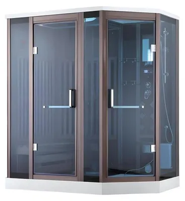 Obrázok produktu pre Sauna 2 v 1 Wellness kabína Duschkabine Dampfsauna Wellness kabína 190x120 cm