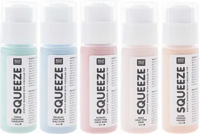 Produktbild von Rico Design 800681, Gemischte Farben, Gemischte Farben, 5 Farben, Acrylbasierte Tinte, Rund, Erwachsener & Kind