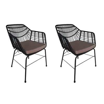 Produktbild von HOME DELUXE Gartenstuhl inkl. Sitzkissen TARA - 63 x 60 x 82 cm wetterfest | Gartensessel, Terrassenstühle, Gartenstühle, Gartenmöbel