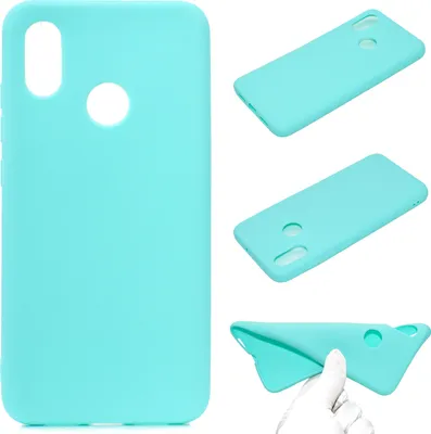 Produktbild von für XIAOMI Redmi S2 Lovely Candy Color Matte TPU Anti-Scratch rutschfeste Schutzhülle Zurück Fallrot