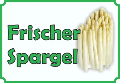 Produktbild von Verkaufsschild Schild Spargel A2 (420x594mm)