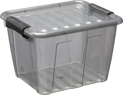 Produktbild von plast team Aufbewahrungsbox HOME BOX 3,0 Liter grau-transparent