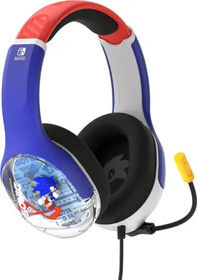 Productafbeelding van PDP AIRLITE Bekabelde headset, Realmz Sonic, geoptimaliseerd voor Nintendo Switch: Geniet van een meeslepende game-ervaring met een perfect afgestemd geluid