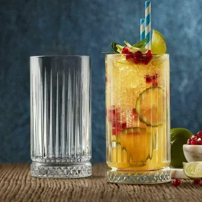 Obrázek produktu pro Pasabahce Elysia long drink glass v retro designu a křišťálovém vzhledu 280ml 4 ks 520125