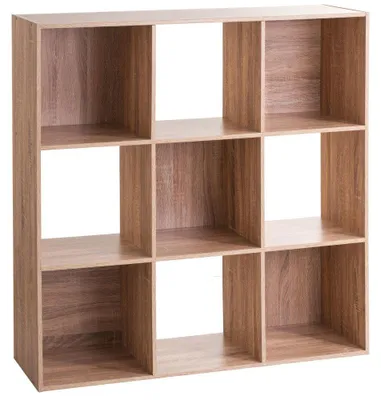 Produktbild von Dekoregal, groß, quadratisch, 9 Fächer in weiß, Höhe: 100,5 cm x 100,5 cm